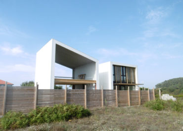 Imagen de una casa en construcción con el sistema Walluminium